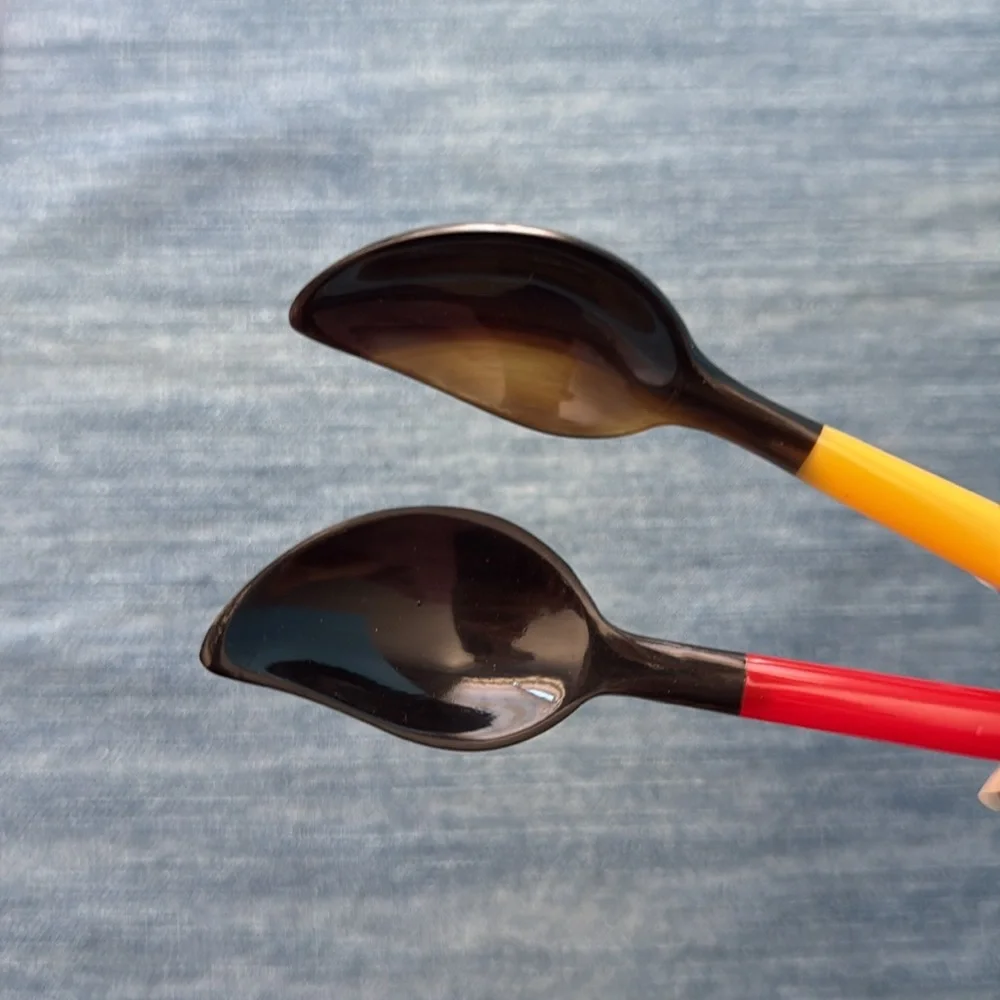 Colorful Spoon Set with Black Scoops